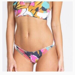 Billabong Reversible Thong Bikini Bottom M Multicolor/Stripe